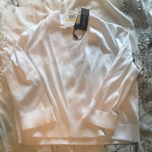 Cable and gauge cardigan